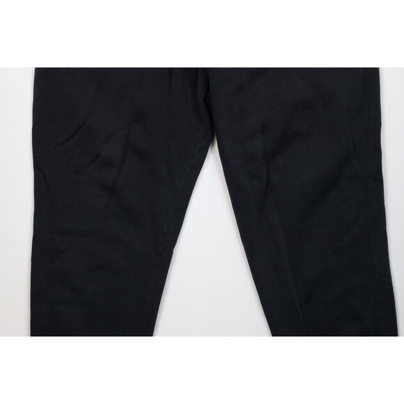 Vintage Nike Mens 2XL XXL Distressed Spell Out Cuffed Sweatpants Joggers Black - Picture 3 of 16